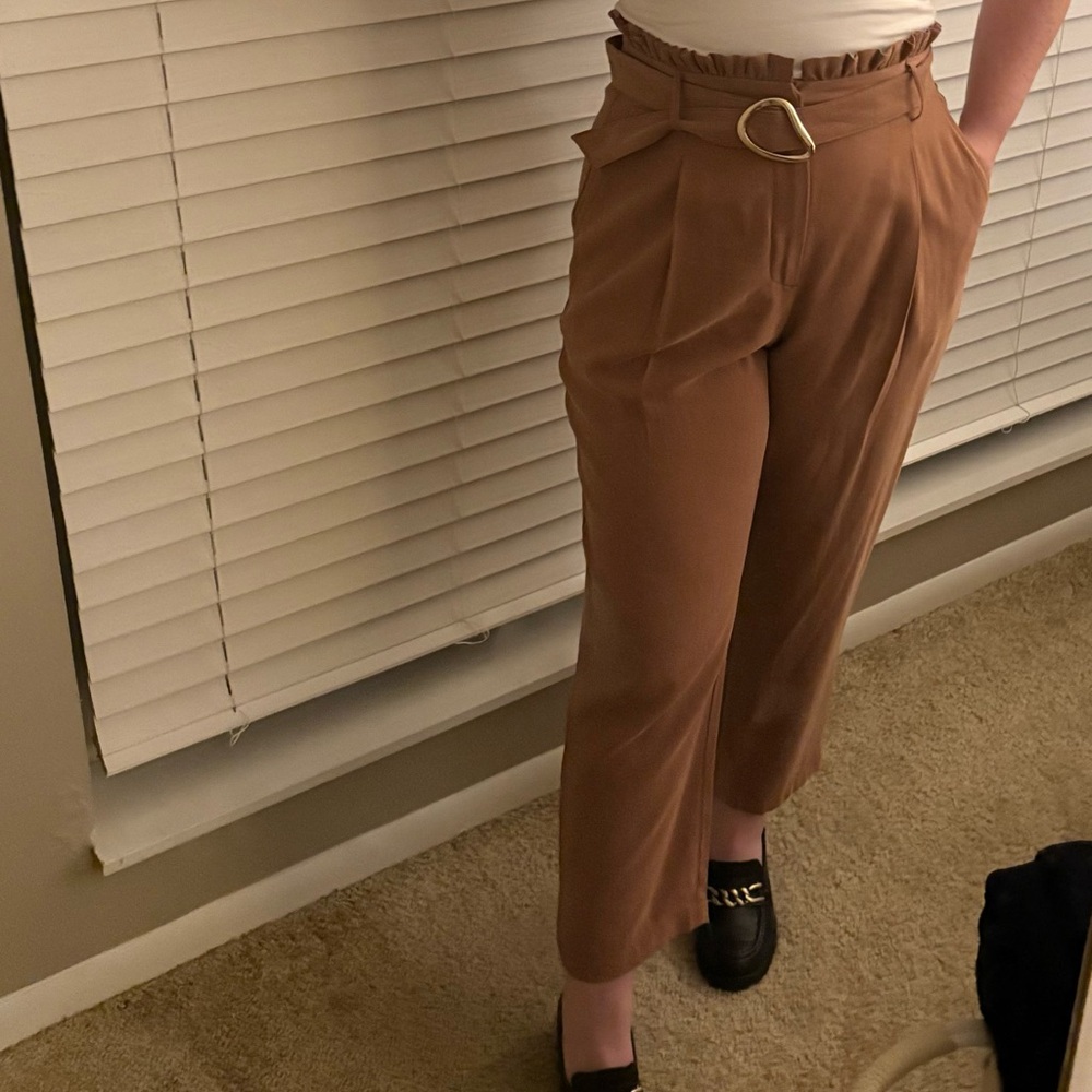 INC International Concepts Tan Women's Trousers with Belt